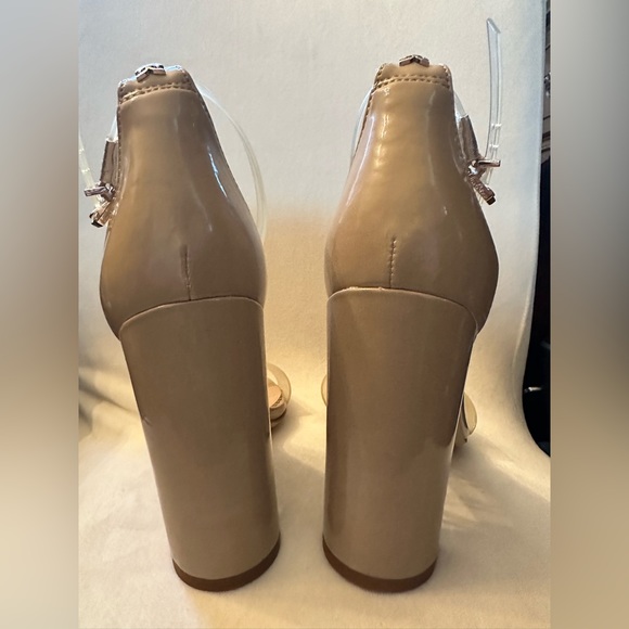 Sam Edelman Yaro Heels in Clear & Nude Patent - Picture 9 of 11